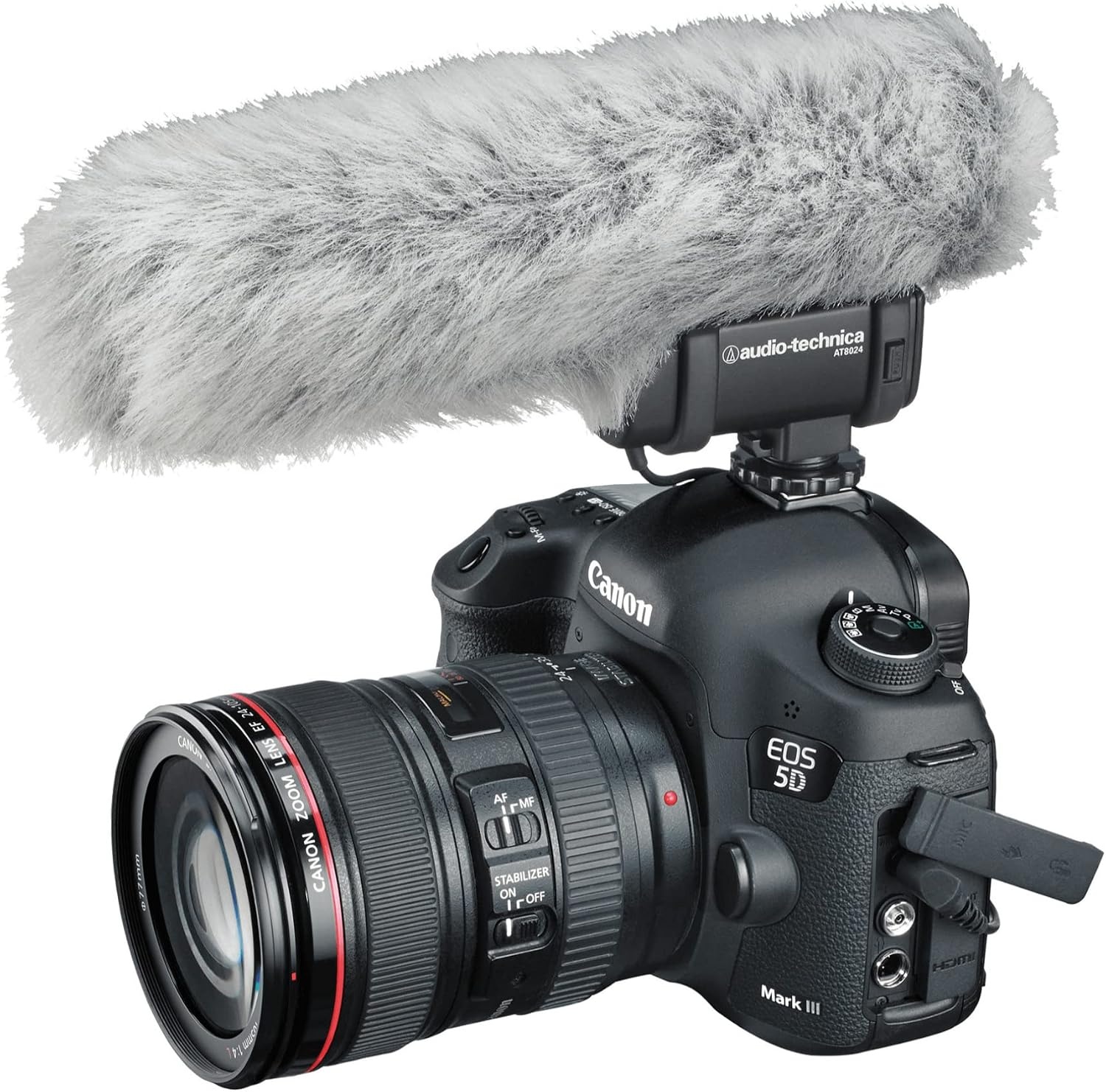 image:imageAudioTechnica AT8024 StereoMono CameraMount Condenser Microphone Black