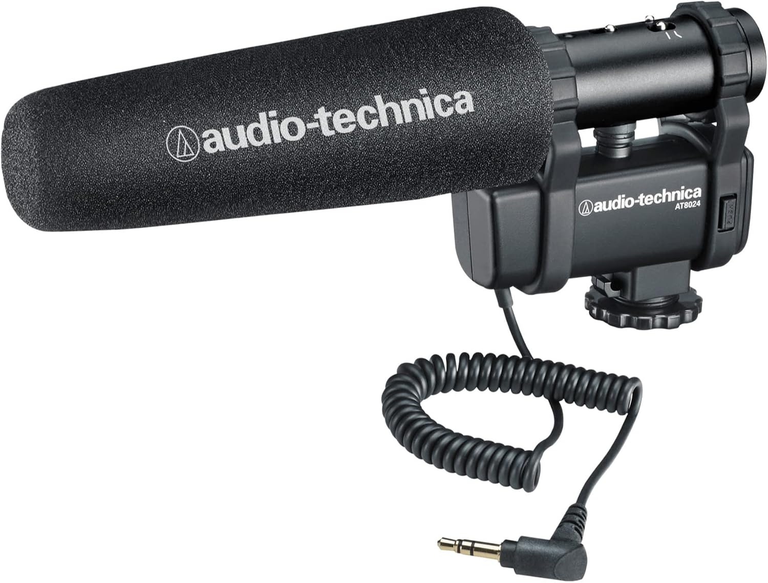 image:imageAudioTechnica AT8024 StereoMono CameraMount Condenser Microphone Black