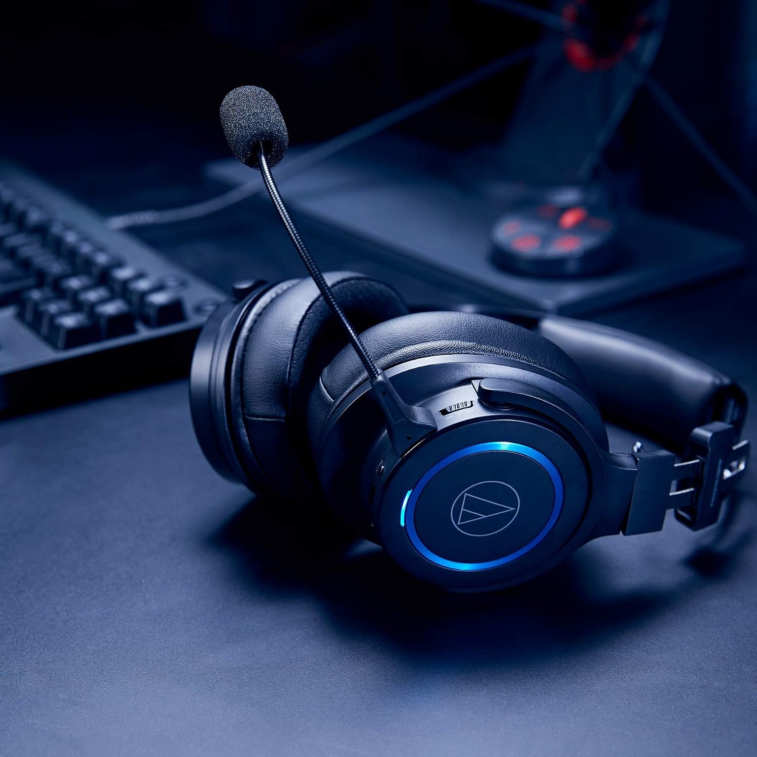 image:imageAudioTechnica ATHG1WL Premium Wireless Gaming Headset for Laptops PCs amp Macs 24GHz 71 Surround Sound Mode USB TypeA Black Adjustable