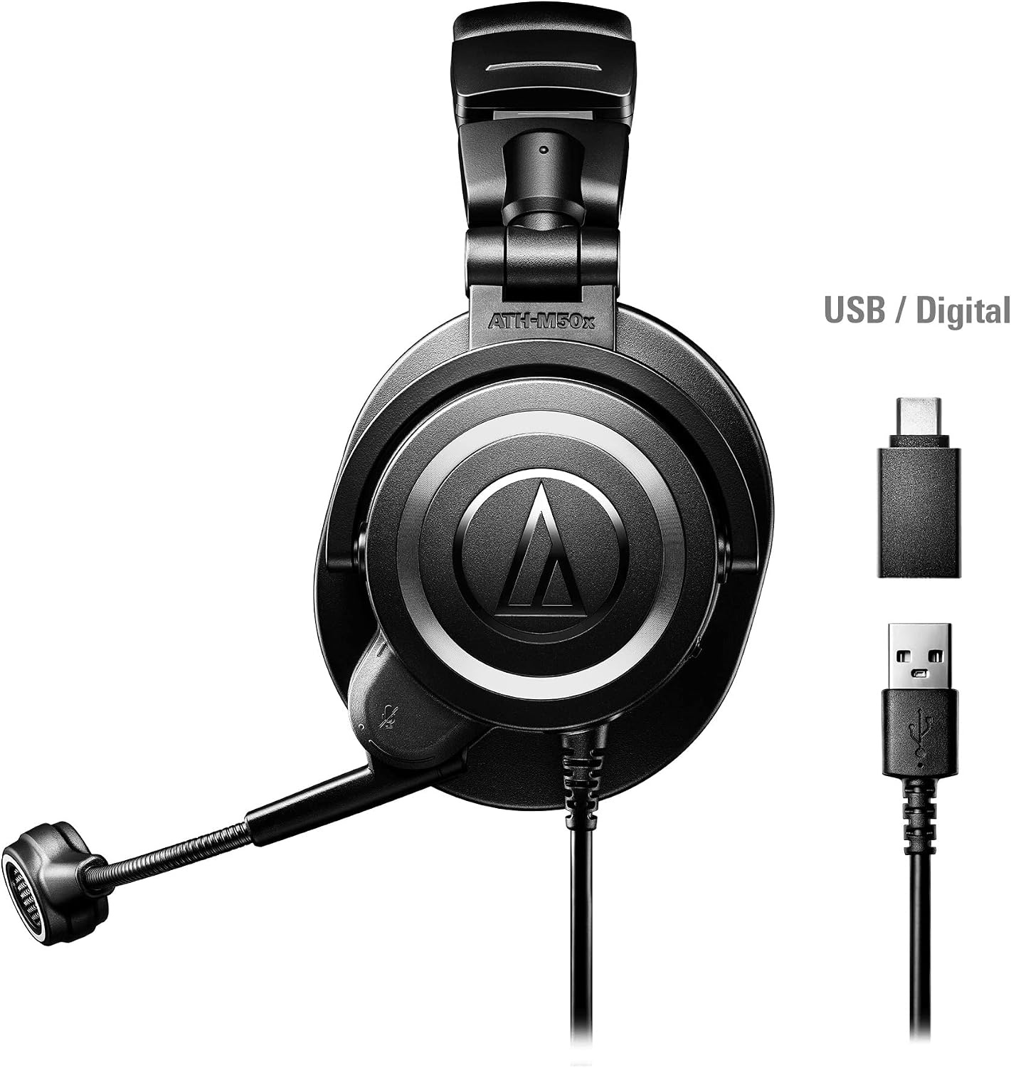 image:imageAudioTechnica ATHM50xSTSUSB StreamSet Streaming HeadsetHEADPHONES