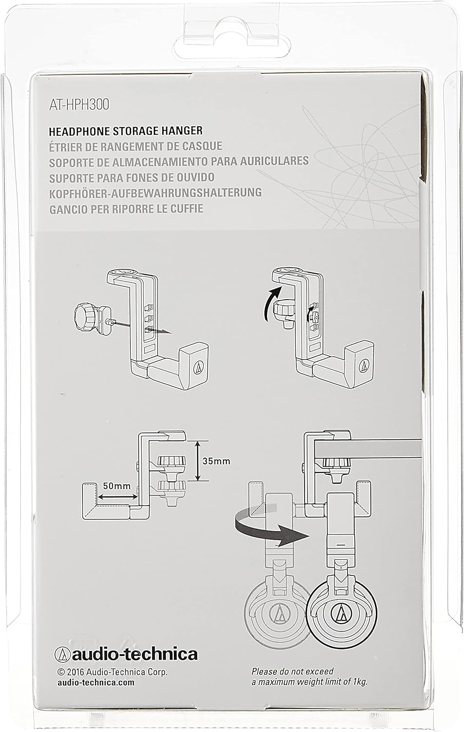 image:imageAudioTechnica ATHPH300 Headphone Hanger Accessory