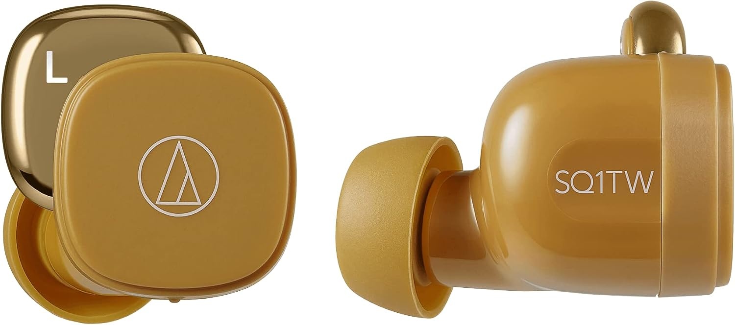 image:imageAudioTechnica ATHSQ1TWWH Wireless inEar Headphones WhiteCaramel