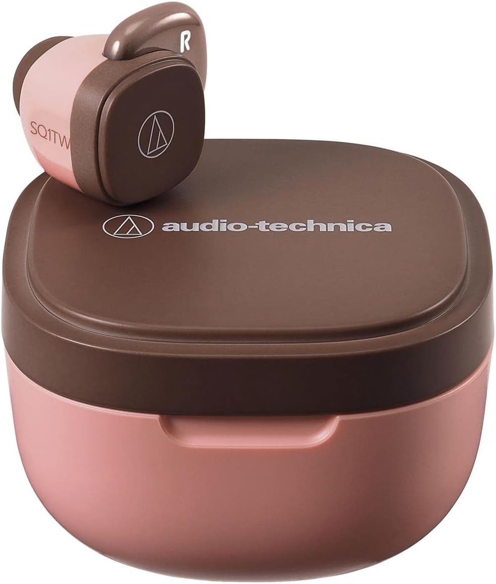 image:imageAudioTechnica ATHSQ1TWWH Wireless inEar Headphones WhitePinkBrown