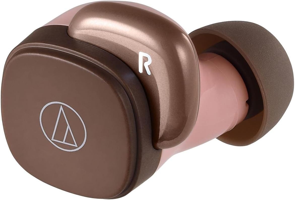 image:imageAudioTechnica ATHSQ1TWWH Wireless inEar Headphones WhitePinkBrown