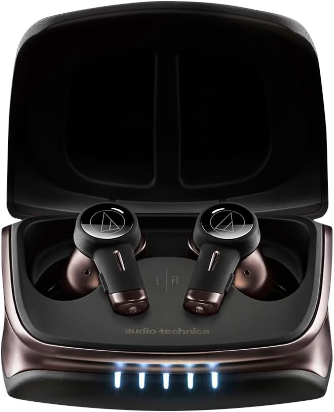image:imageAudioTechnica ATHTWX9 Wireless Earbuds Premium Listening Experience with Bluetooth Wireless NoiseCancellation HighResolution Drivers with Innovative Acoustic TechnologyHeadphones