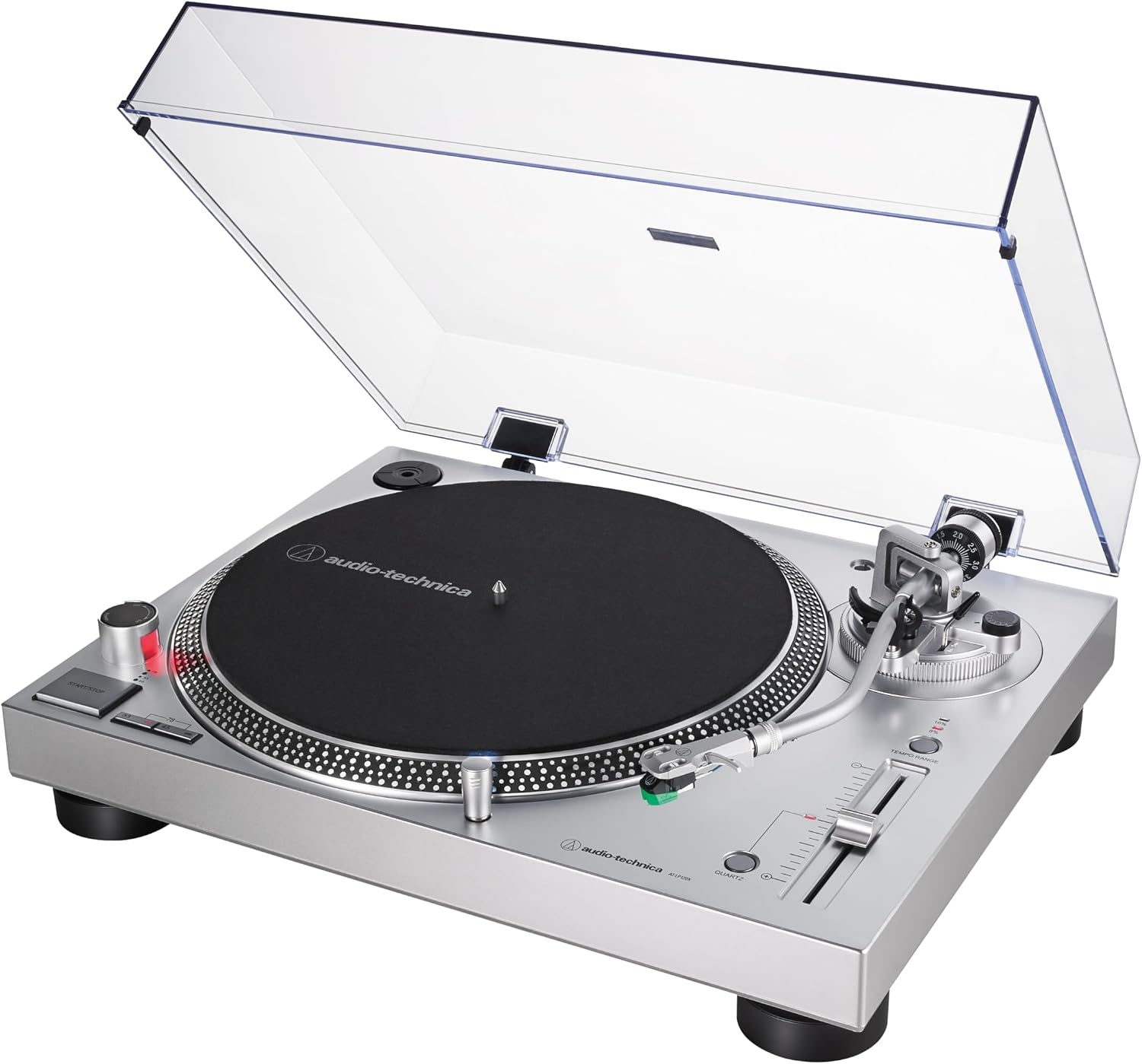 image:imageAudioTechnica ATLP120XUSBBK DirectDrive Turntable Analog amp USB Fully Manual HiFi 3 Speed Convert Vinyl to Digital AntiSkate and Variable Pitch Control BlackSilver