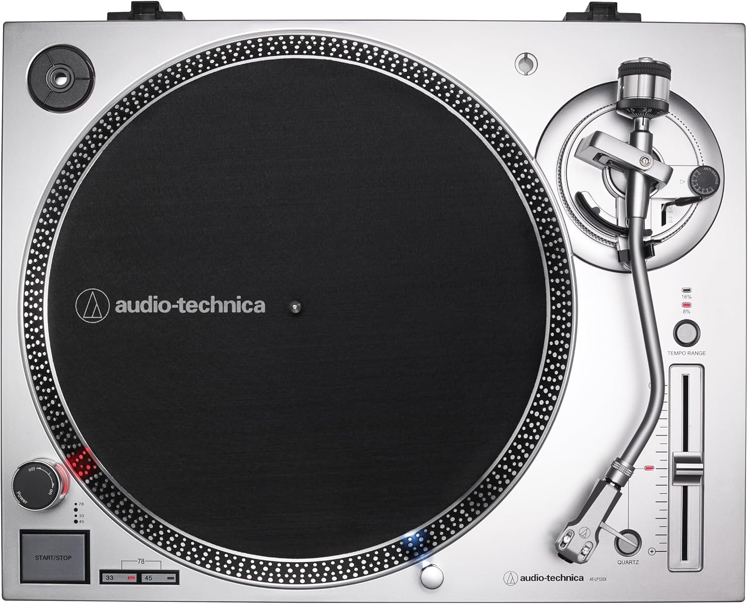 image:imageAudioTechnica ATLP120XUSBBK DirectDrive Turntable Analog amp USB Fully Manual HiFi 3 Speed Convert Vinyl to Digital AntiSkate and Variable Pitch Control BlackSilver