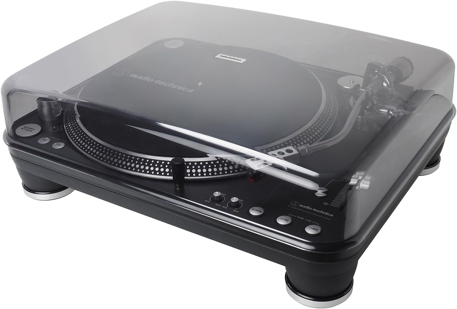 image:imageAudioTechnica ATLP1240USBXP DirectDrive Professional DJ Turntable USB amp Analog Black Selectable 3313 45 and 78 RPM Speeds HighTorque Multipole Motor Convert Vinyl to Digital