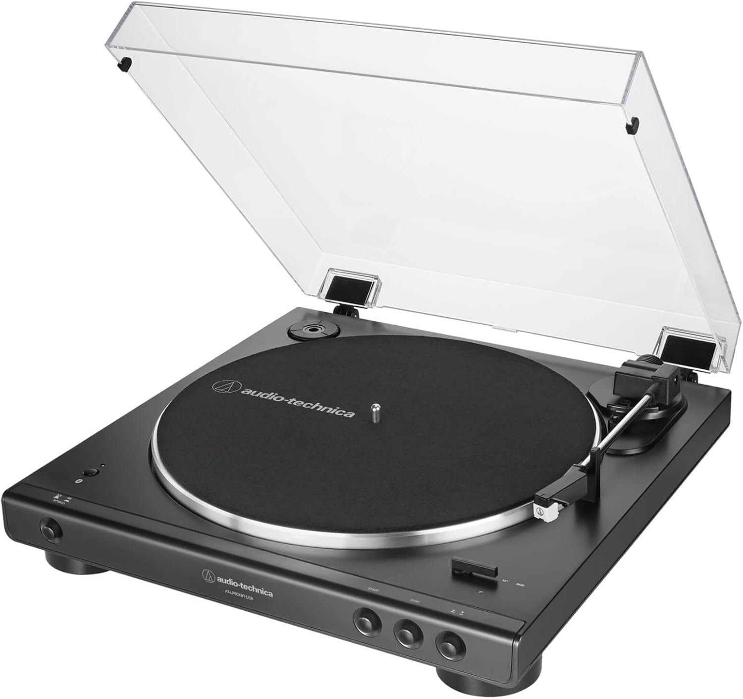 image:imageAudioTechnica ATLP60XBTUSBBK Fully Automatic BeltDrive Stereo Turntable with Bluetooth and USBTurntable