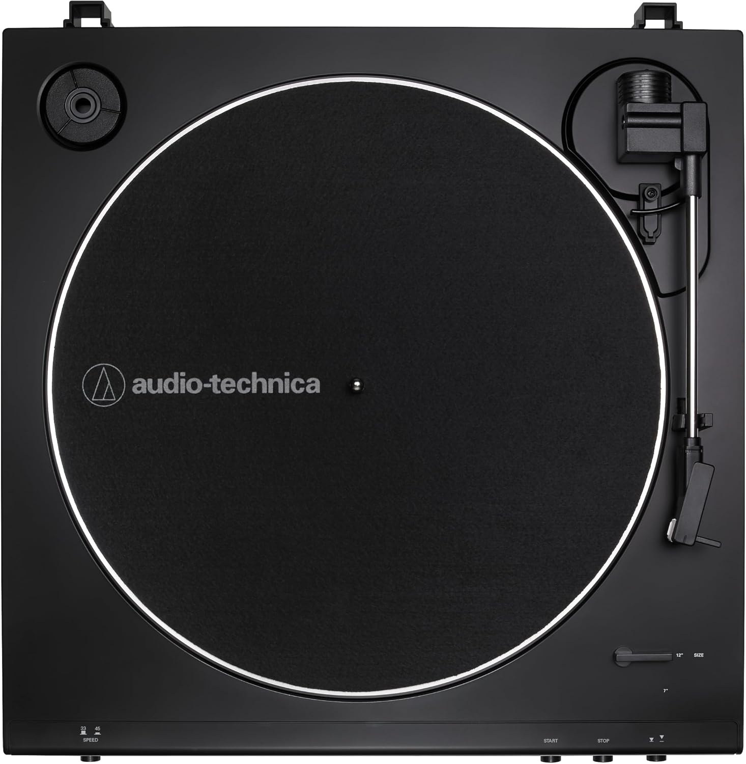 image:imageAudioTechnica ATLP60XGM Fully Automatic BeltDrive Stereo Turntable GunmetalBlack HiFidelity Plays 3313 and 45 RPM Vinyl Records Dust Cover AntiResonance DieCast Aluminum PlatterBlack