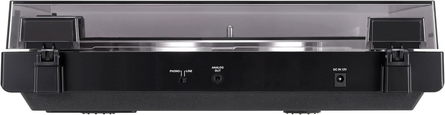 image:imageAudioTechnica ATLP60XGM Fully Automatic BeltDrive Stereo Turntable GunmetalBlack HiFidelity Plays 3313 and 45 RPM Vinyl Records Dust Cover AntiResonance DieCast Aluminum PlatterBrownBlack