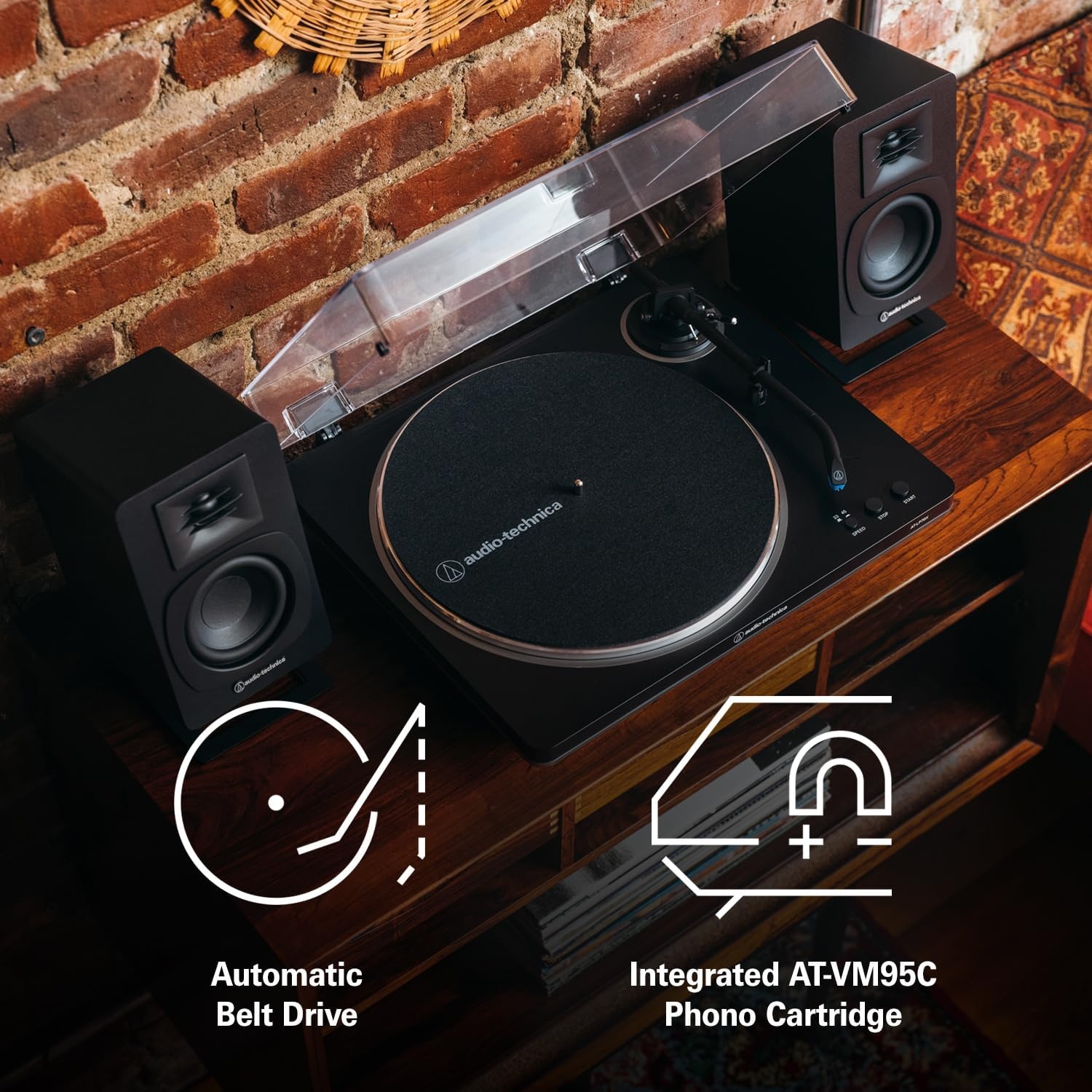 image:imageAudioTechnica ATLP70X Automatic Turntable BlackBronzeBlackGrey