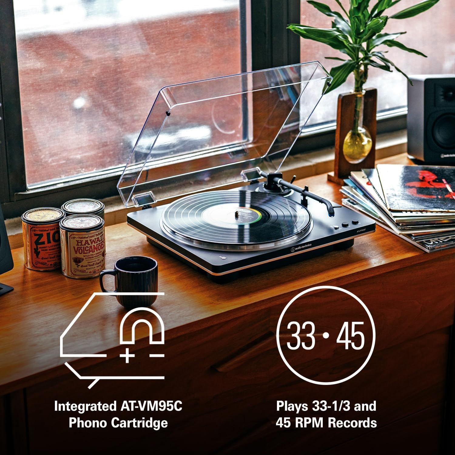 image:imageAudioTechnica ATLP70XBT Wireless Turntable BlackSilverBlackBronze