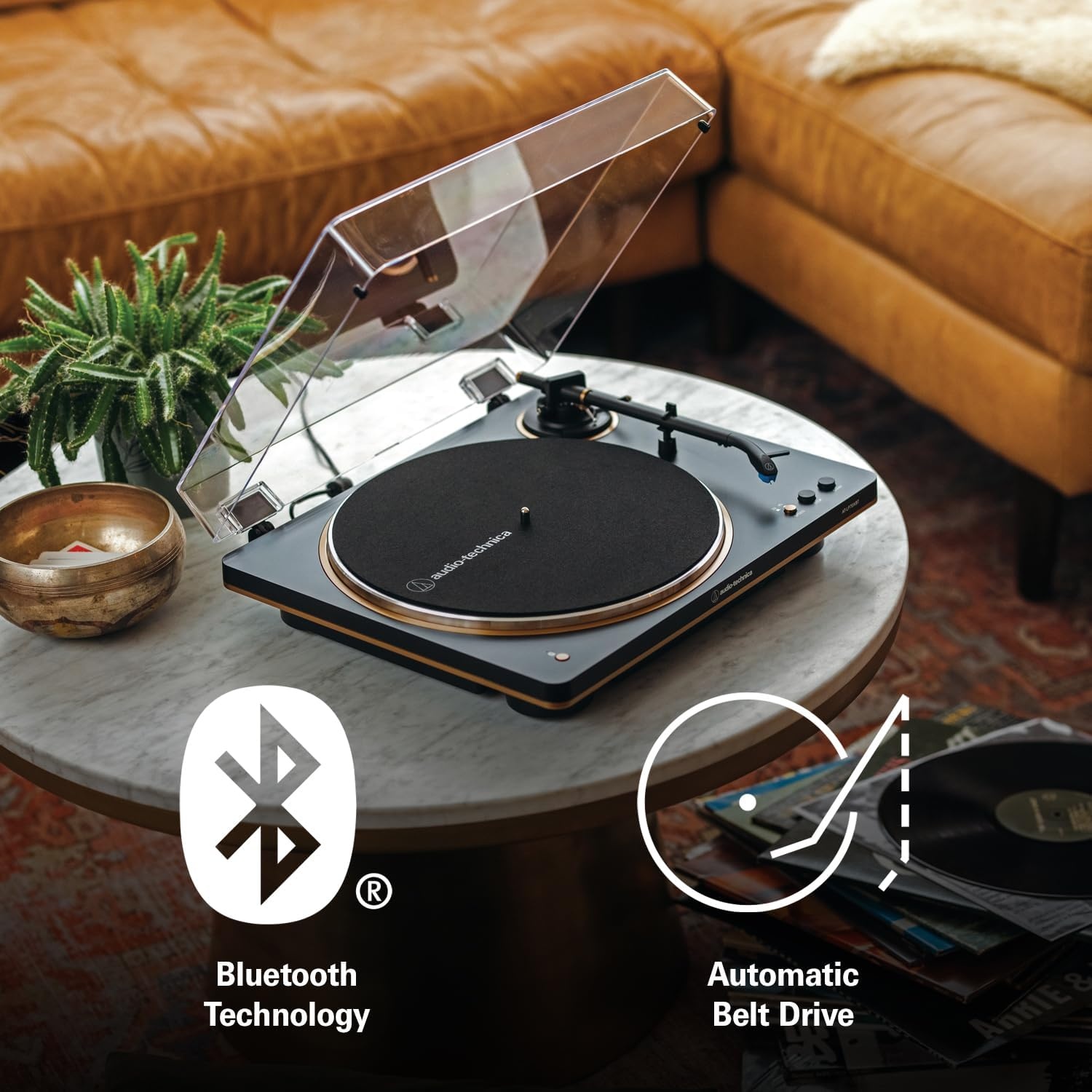 image:imageAudioTechnica ATLP70XBT Wireless Turntable BlackSilverBlackBronze