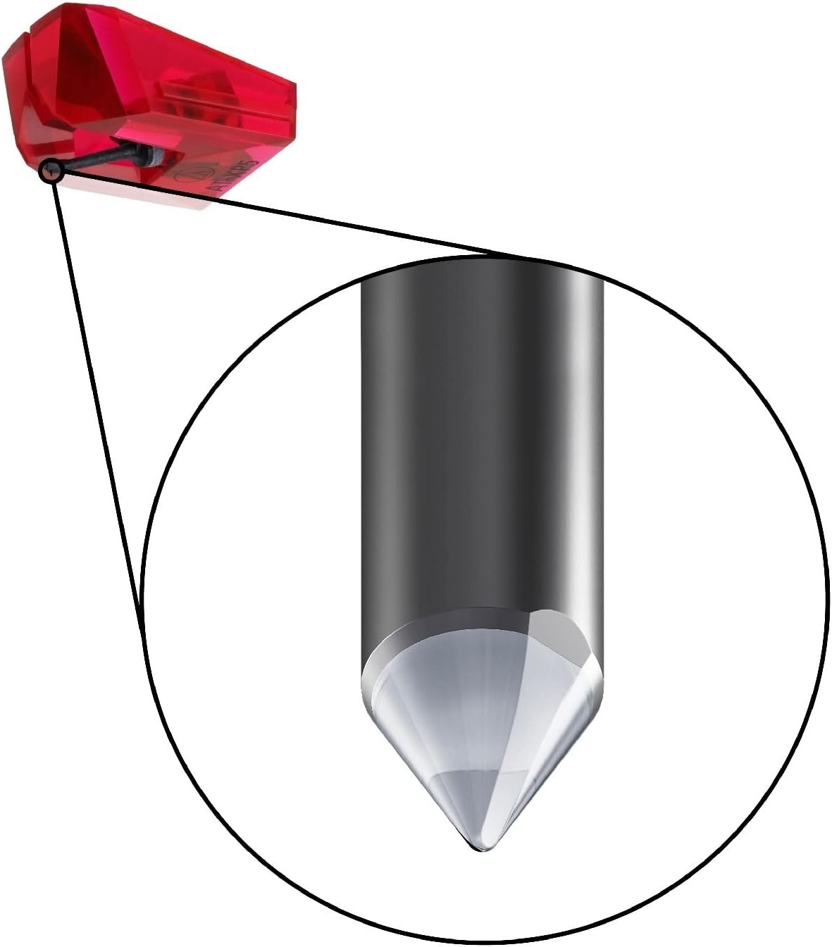image:imageAudioTechnica ATNXP5 Elliptical Replacement Turntable Stylus for ATXP5 Cartridge