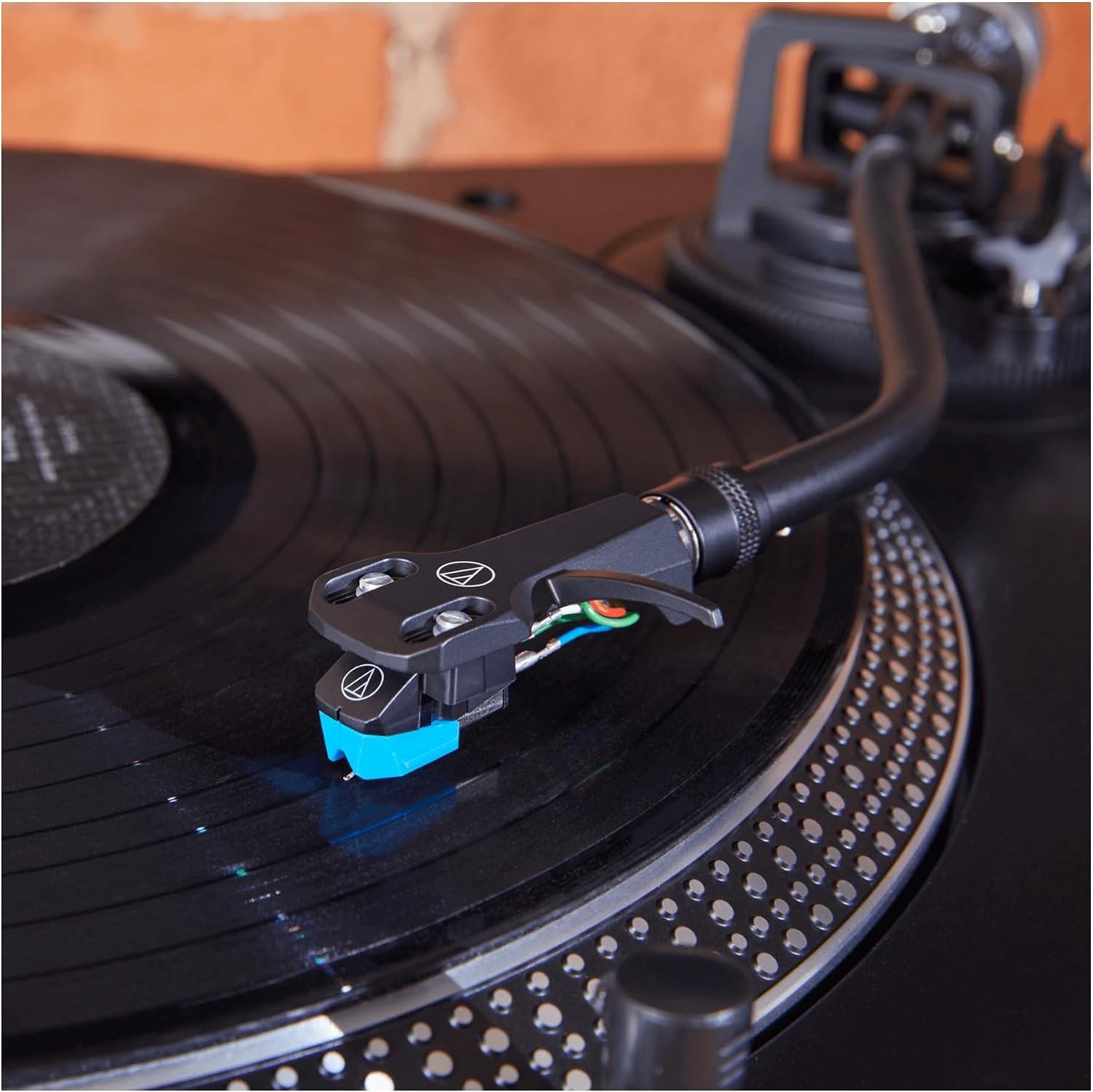 image:imageAudioTechnica ATVM95CH Turntable HeadshellCartridge Combo Kit BlueTurntable