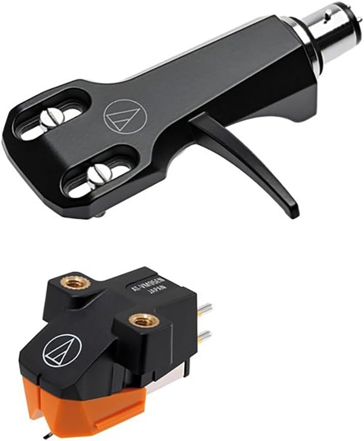 image:imageAudioTechnica ATVM95ENH Turntable HeadshellCartridge Combo Kit OrangeAudio Or Video
