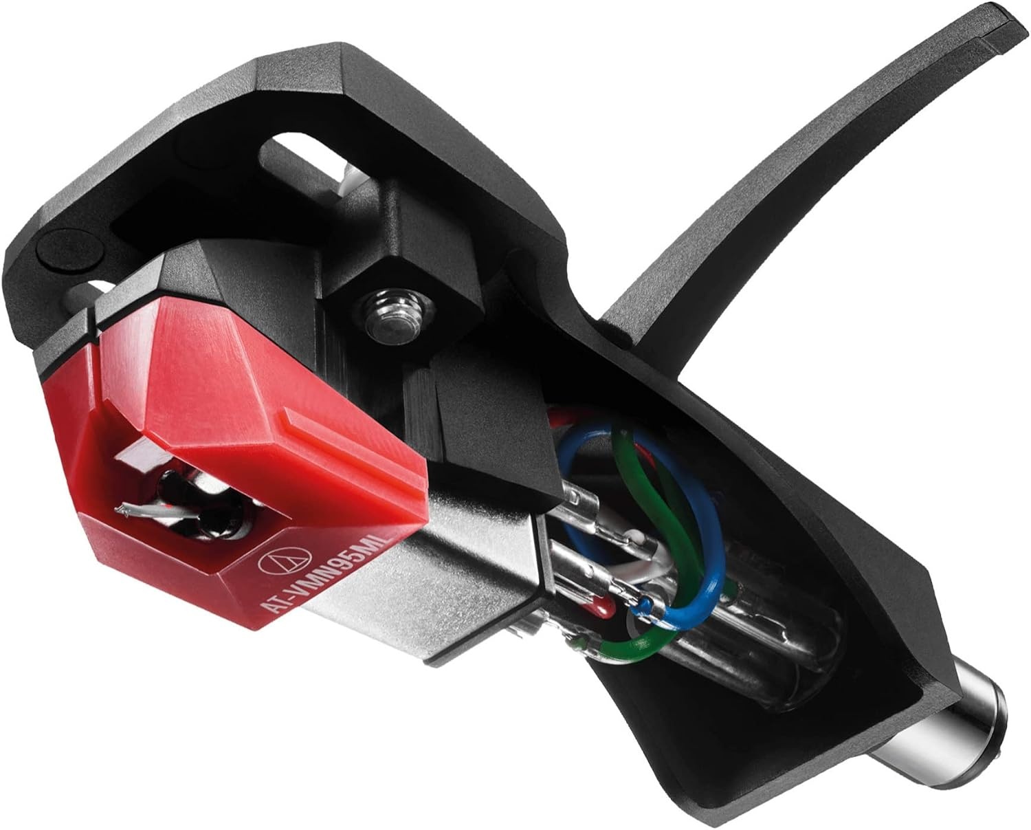 image:imageAudioTechnica ATVM95MLH Turntable HeadshellCartridge Combo Kit RedAudio Or Video