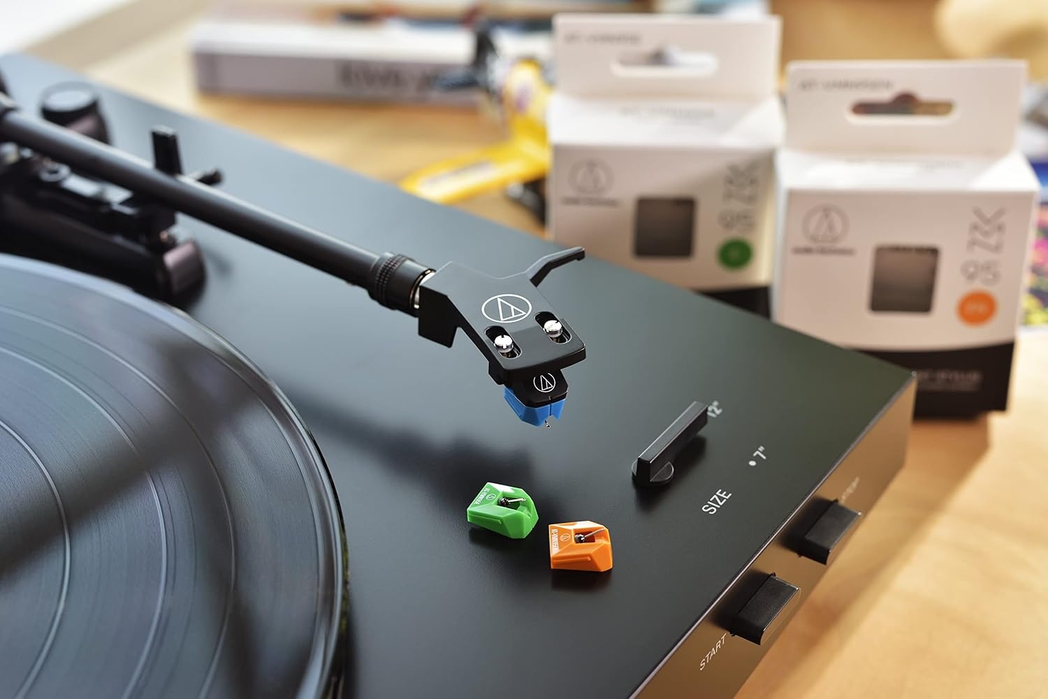 image:imageAudioTechnica Audio Technica ATLP3XBTWH Bluetooth Turntable Belt Drive Fully Automatic 3345 WhiteBlack