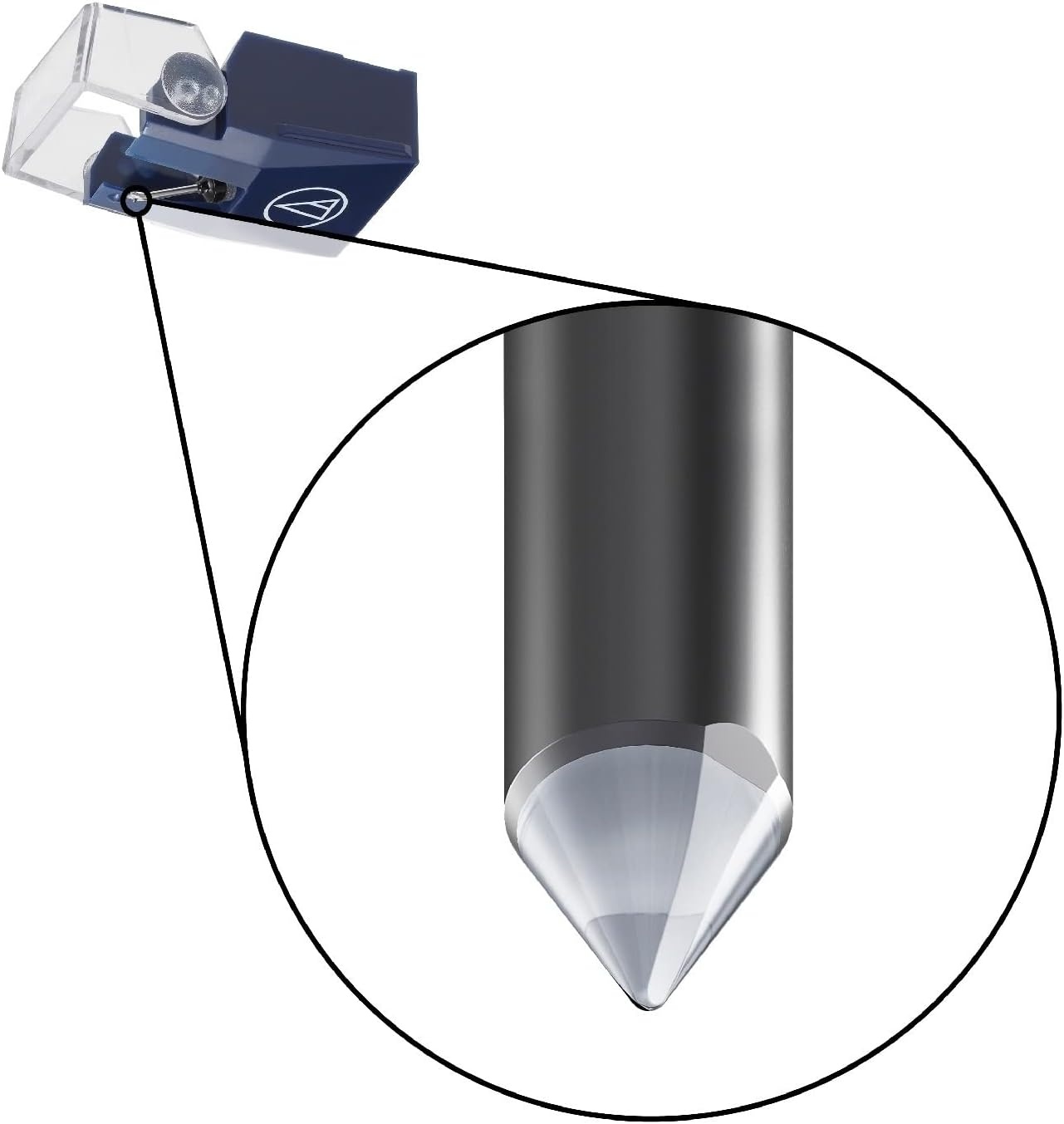 image:imageAudioTechnica VMN40ML MicroLine Nude Replacement Turntable Stylus RedVMN20EB Elliptical Bonded