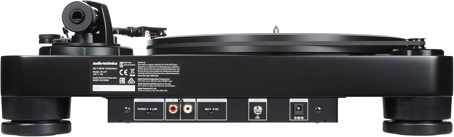 image:imageAudioTechnica atLP7 Fully Manual BeltDrive Turntable BlackTurntable