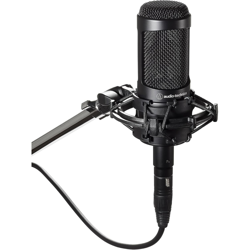 image:imageAudioTechnica AT2035 Cardioid Condenser Microphone Perfect for Studio Podcasting amp Streaming XLR Output Includes Custom Shock MountAT2035