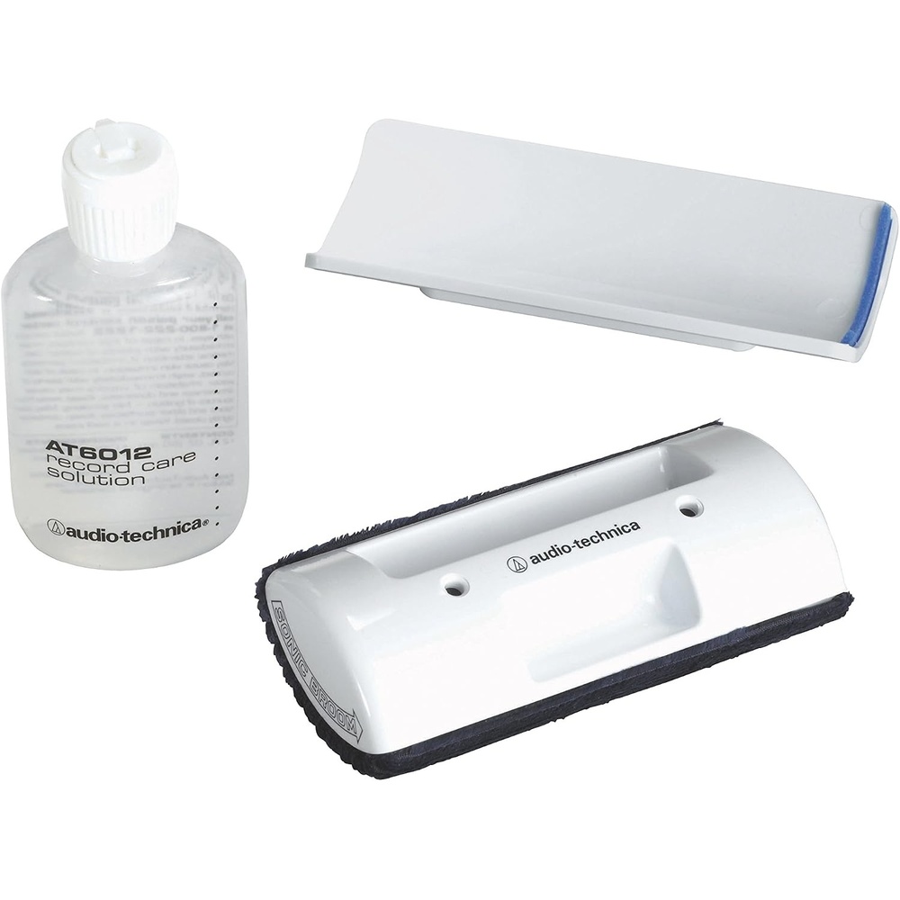 image:imageAudioTechnica AT6012 Record Care Kit with Record Care Solution Brush Pad Storage Base and Adhesive Tape