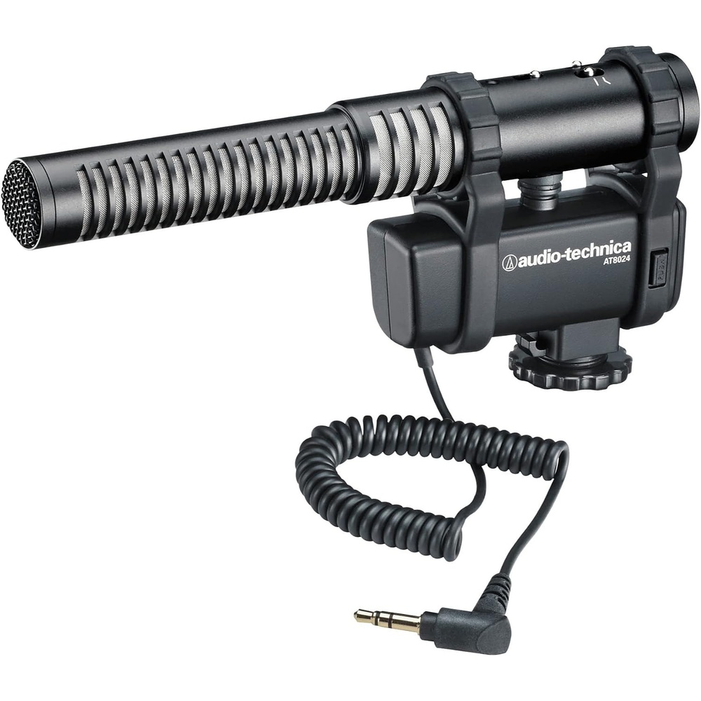 image:imageAudioTechnica AT8024 StereoMono CameraMount Condenser Microphone Black