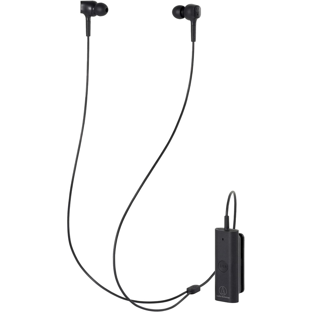 image:imageAudioTechnica ATHANC100BT QuietPoint Wireless InEar Active NoiseCancelling Headphones Black ATHANC100BTBK