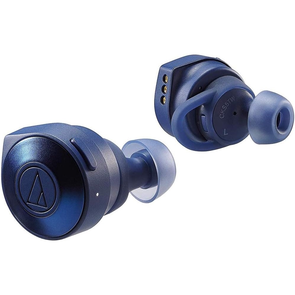 image:imageAudioTechnica ATHCKS5TWBL Solid Bass Wireless inEar Headphones Blue