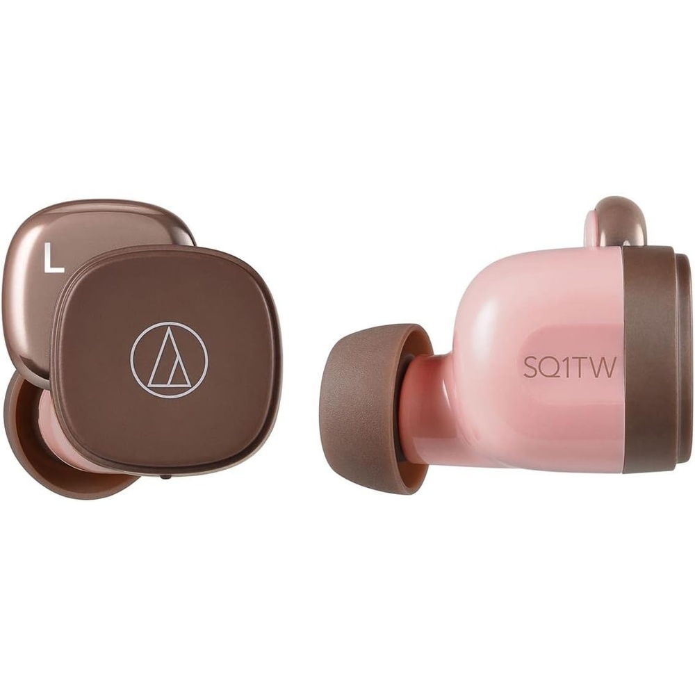 image:imageAudioTechnica ATHSQ1TWWH Wireless inEar Headphones WhitePinkBrown