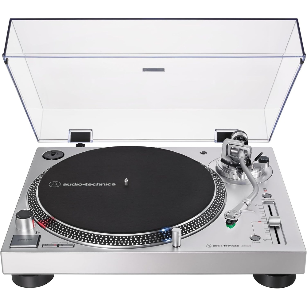 image:imageAudioTechnica ATLP120XUSBBK DirectDrive Turntable Analog amp USB Fully Manual HiFi 3 Speed Convert Vinyl to Digital AntiSkate and Variable Pitch Control BlackSilver