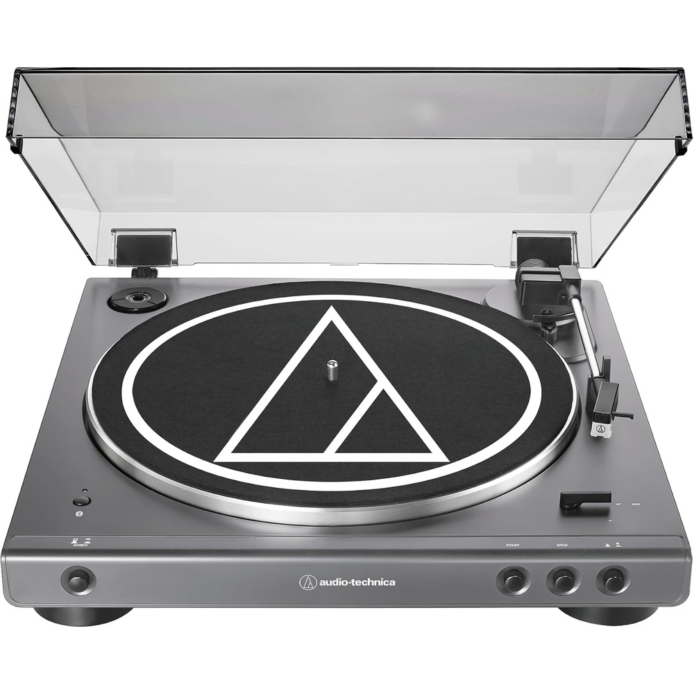 image:imageAudioTechnica ATLP60XBTBK Fully Automatic Wireless BeltDrive Stereo Turntable HiFi 2 Speed AntiResonance DieCast Aluminum Platter BlackGunMetalBlack