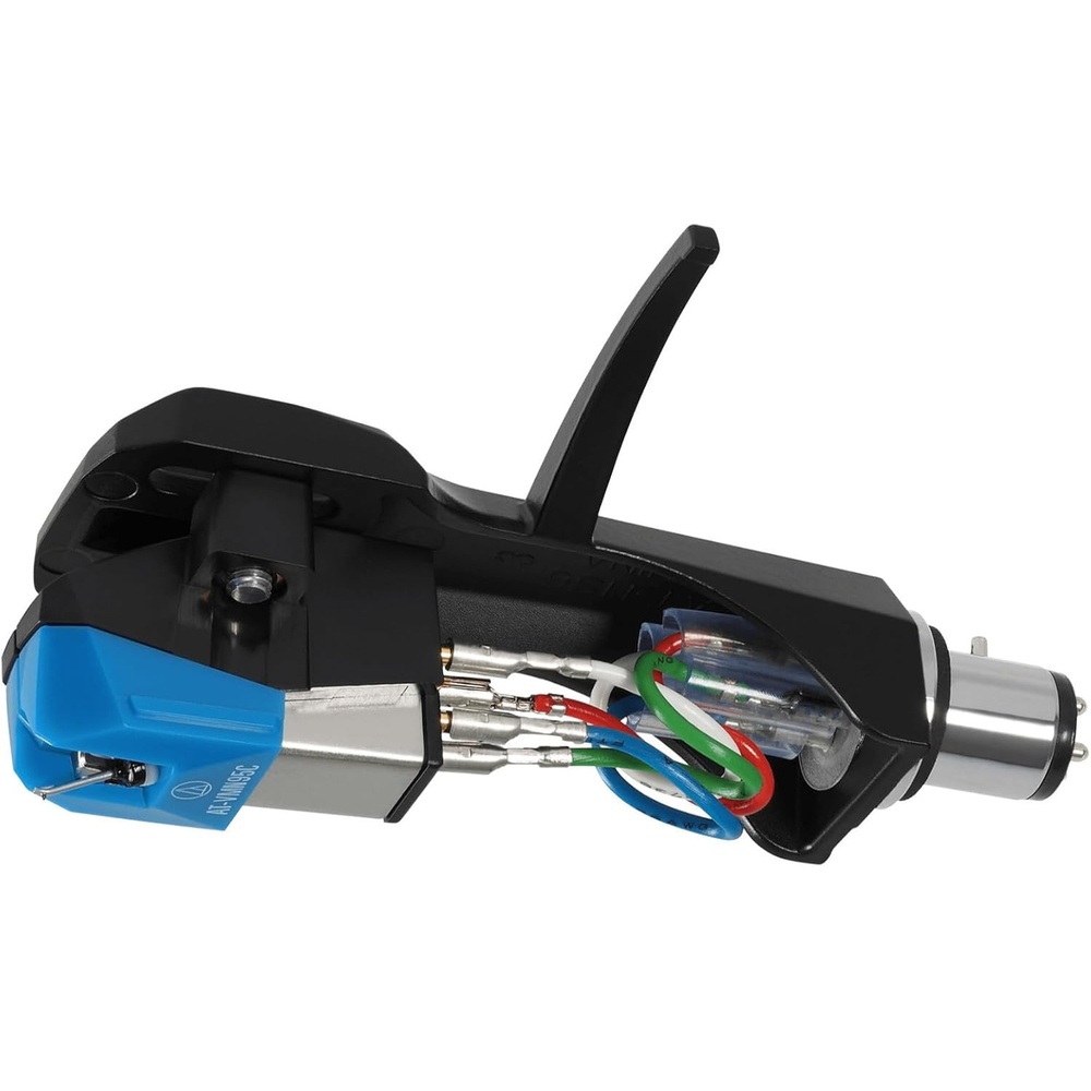 image:imageAudioTechnica ATVM95CH Turntable HeadshellCartridge Combo Kit BlueTurntable