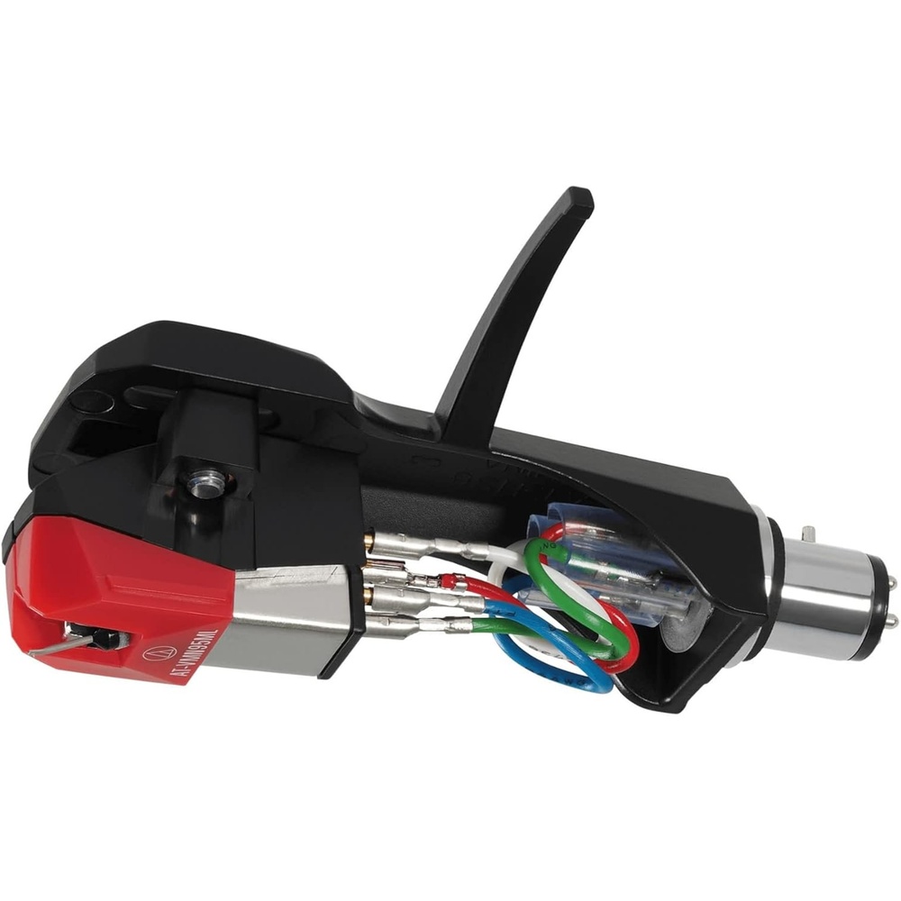 image:imageAudioTechnica ATVM95MLH Turntable HeadshellCartridge Combo Kit RedAudio Or Video