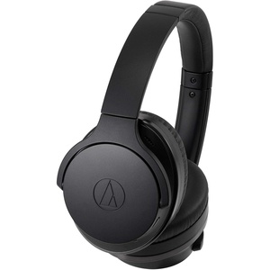 Audio-Technica ATH-ANC900BT QuietPoint Wireless Active Noise-Cancelling Headphones, Black