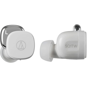 Audio-Technica ATH-SQ1TWWH Wireless in-Ear Headphones, White(White)