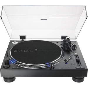 Audio-Technica AT-LP140XP-BK Direct-Drive Professional DJ Turntable, Hi-Fi, Fully Manual, 3 Speed, High Torque Motor | Fully Manual, 3 Speed, High Torque Motor, Hi-Fi(Black)