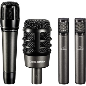Audio-Technica ATM-DRUM7 7-Piece Drum Microphone Pack with Case(ATM-DRUM4)
