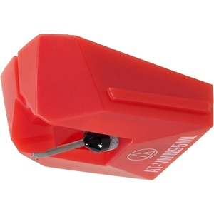 Audio-Technica AT-VMN95ML Microlinear Replacement Turntable Stylus Red(Turntable Red)