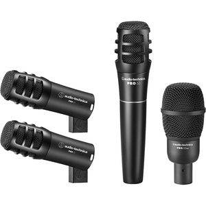 Audio-Technica PRO-DRUM4 4-Piece Drum Microphone Pack with Case(PRO-DRUM4)