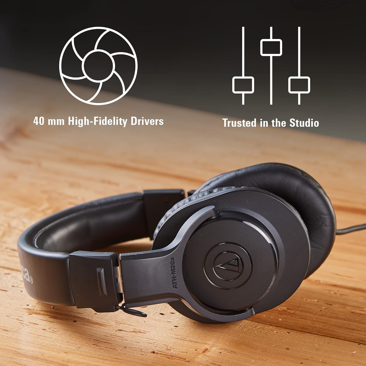 image:imageAudioTechnica ATHM20xBT Wireless OverEar Headphones BlackBlack