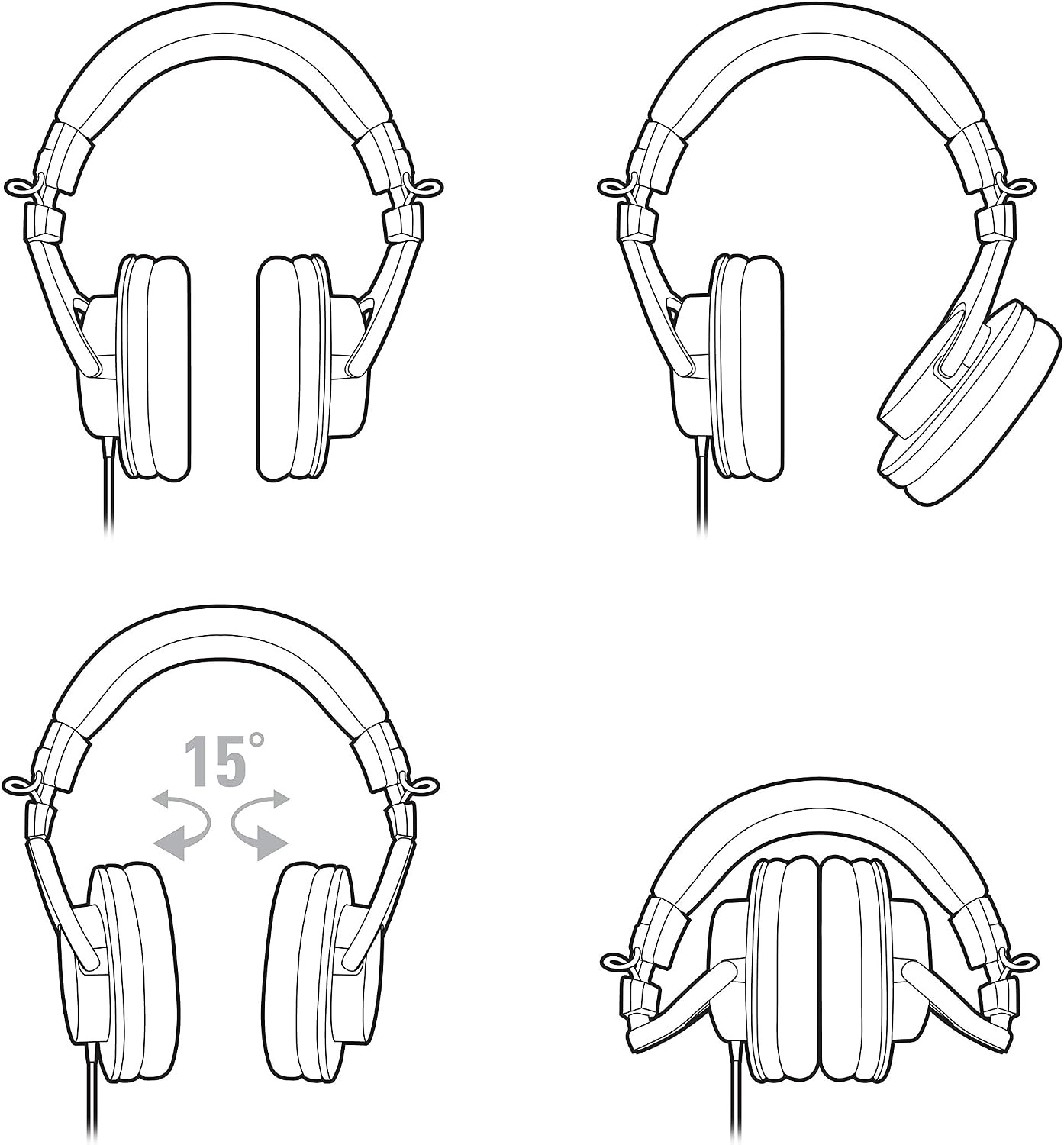 image:imageAudioTechnica ATHM30x Professional Studio Monitor Headphones BlackATHM30X Pack of 2