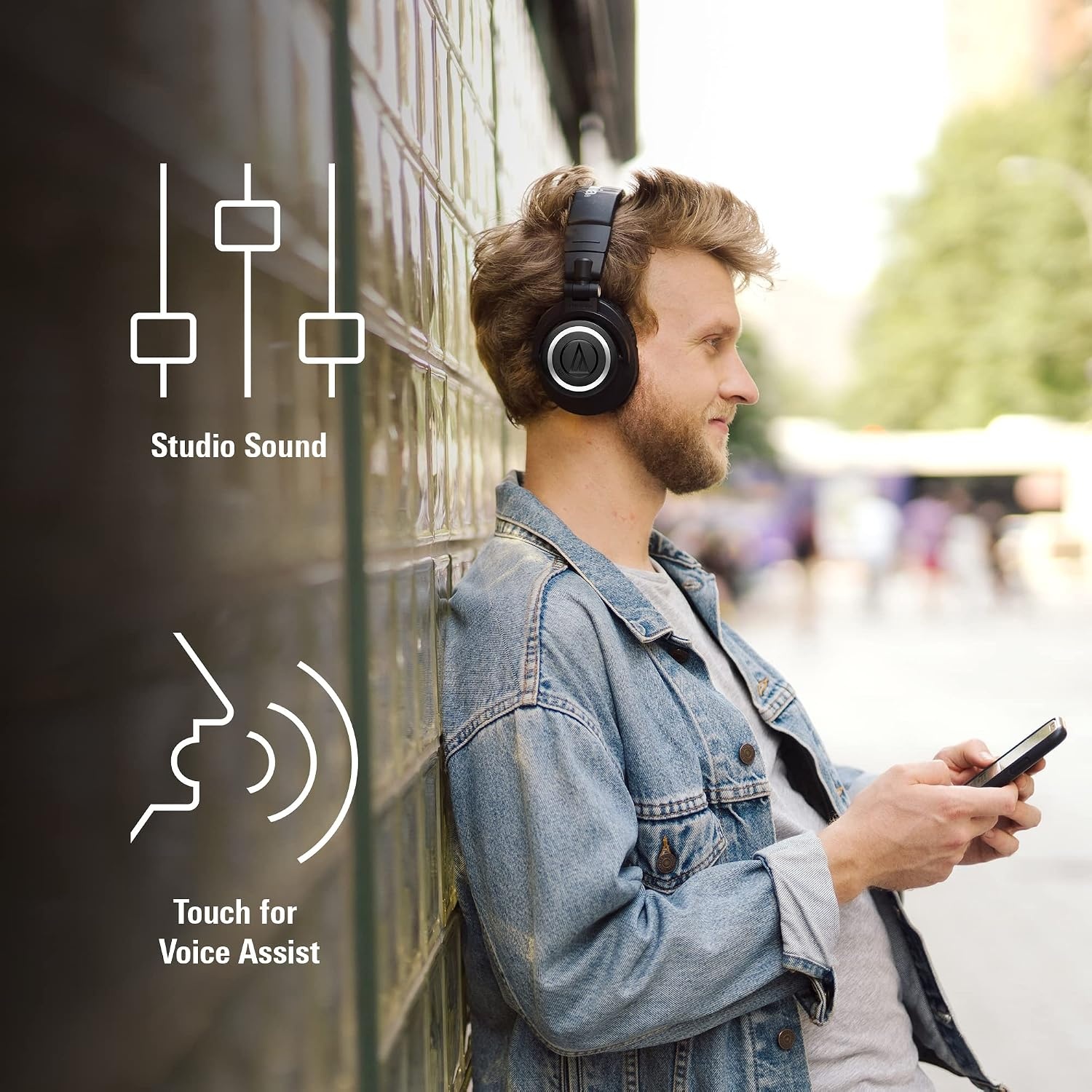 image:imageAudioTechnica ATHM50XBT2 Wireless Headphones Black