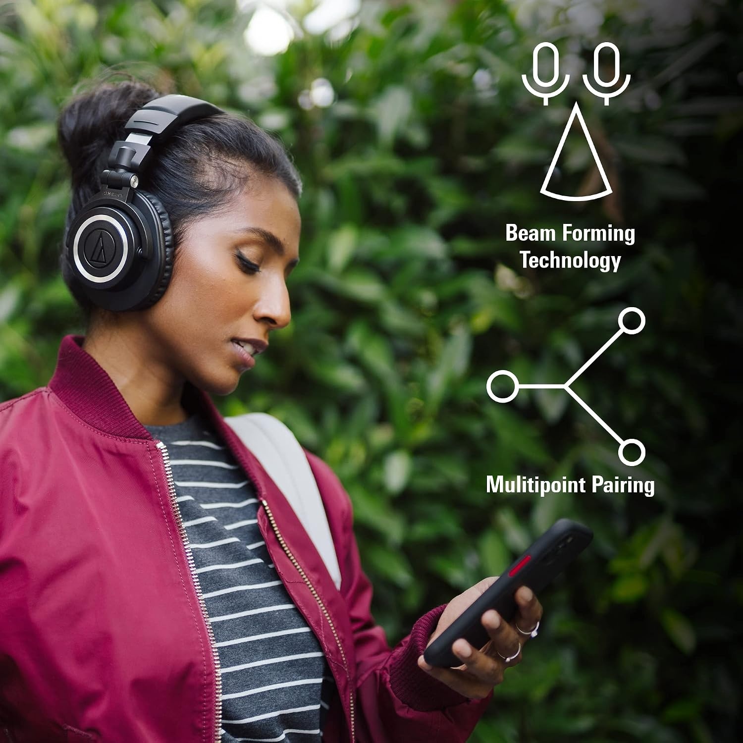 image:imageAudioTechnica ATHM50XBT2 Wireless Headphones Black