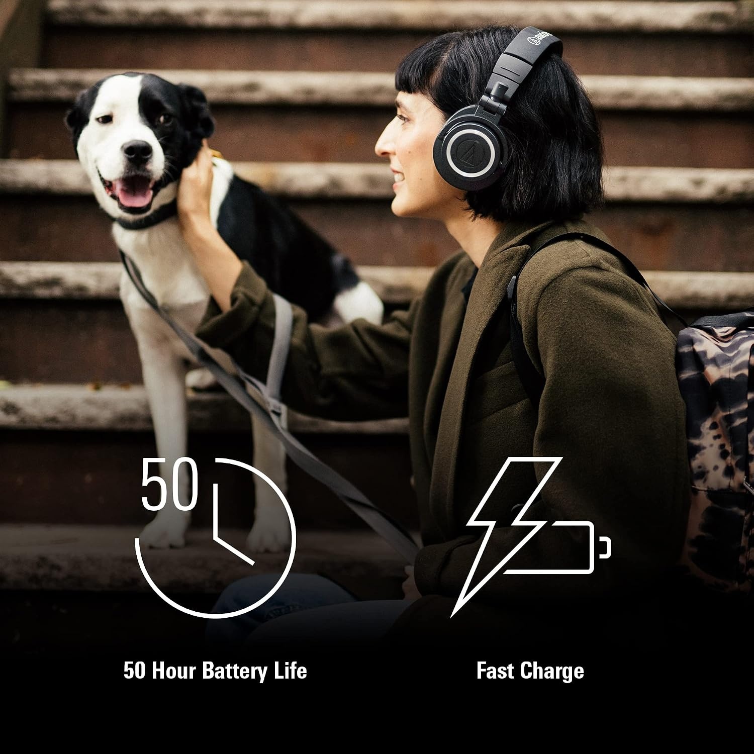 image:imageAudioTechnica ATHM50XBT2 Wireless Headphones Black