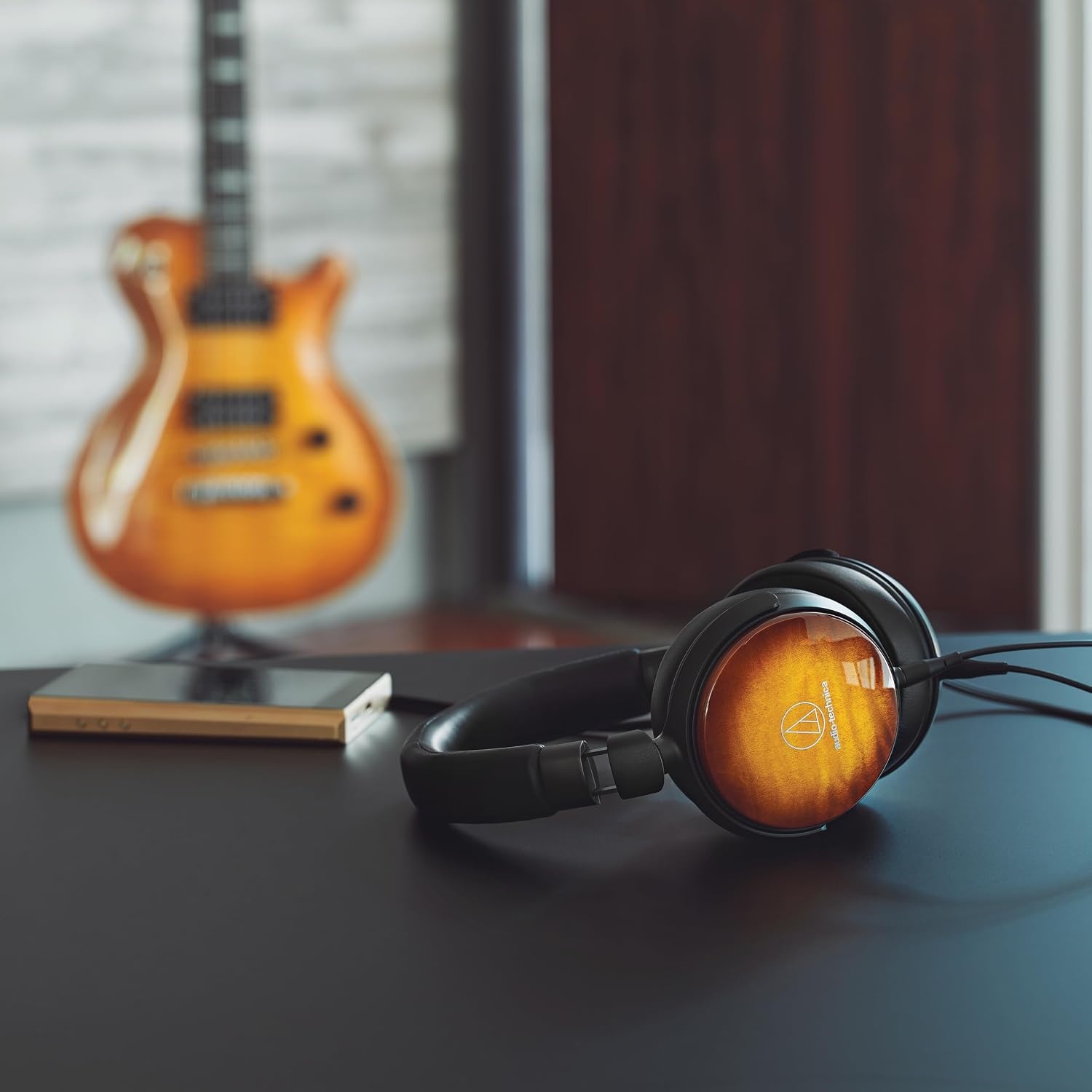 image:imageAudioTechnica ATHWP900 OverEar HighResolution Headphones Flame MapleBlack