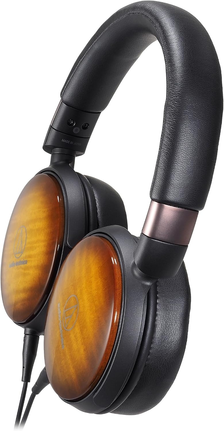 image:imageAudioTechnica ATHWP900 OverEar HighResolution Headphones Flame MapleBlack