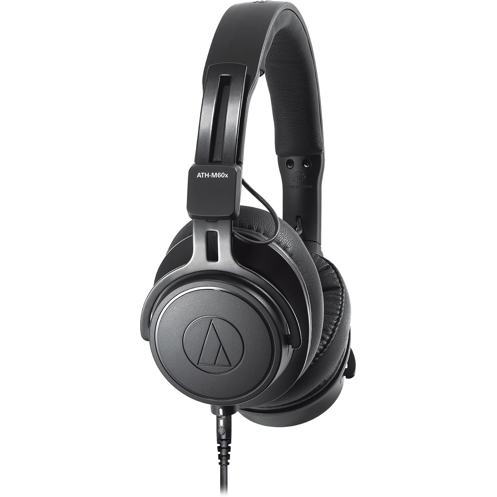image:imageAudioTechnica ATHM60X OnEar ClosedBack Dynamic Professional Studio Monitor Headphones Black