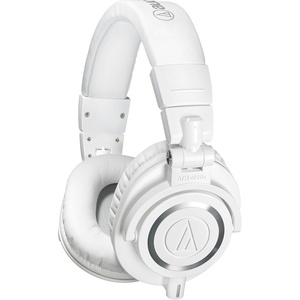 Audio-Technica ATH-M50X Professional Studio Monitor Headphones, Black, Professional Grade, Critically Acclaimed, with Detachable Cable(White)